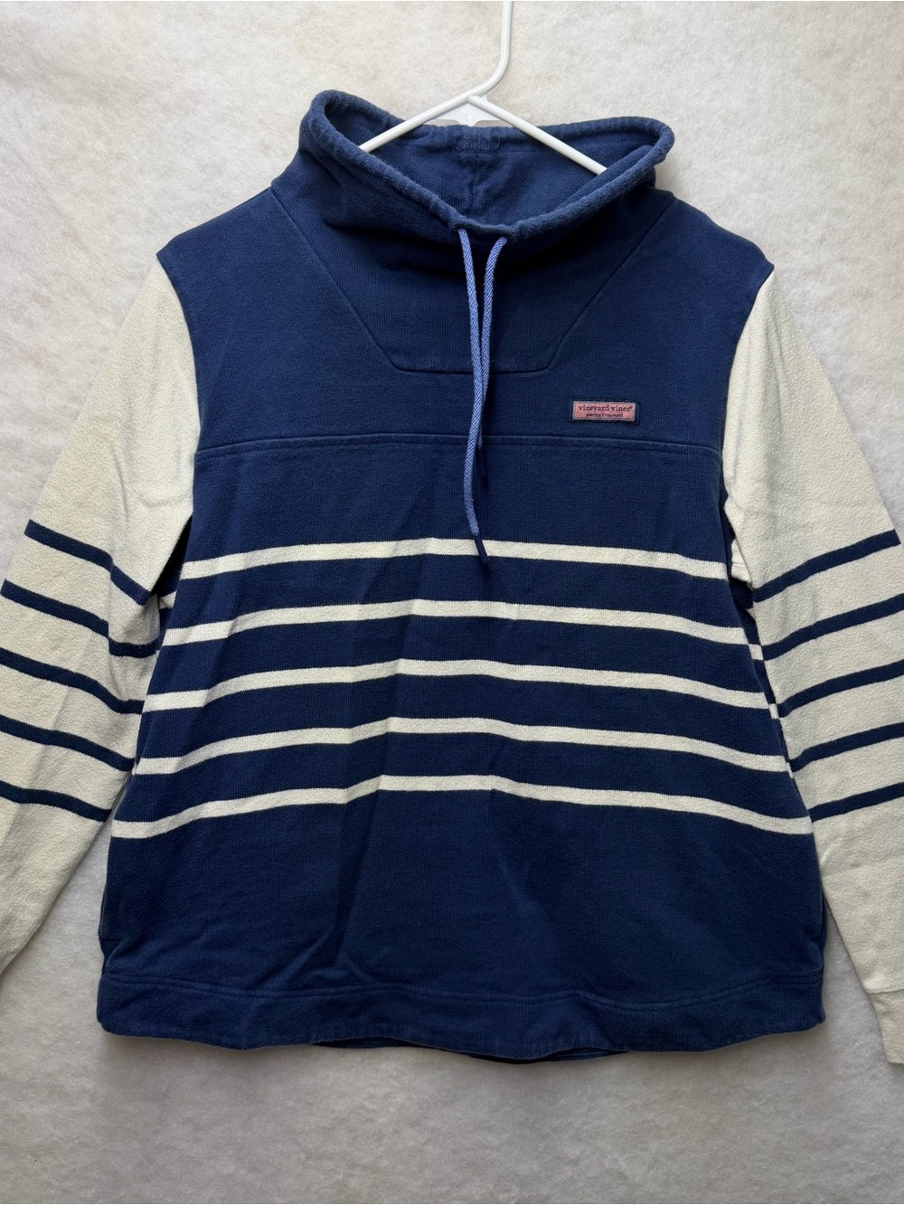 Women’s Vineyard Vines Pullover Mock Neck Sweatshirt Size Medium Pockets